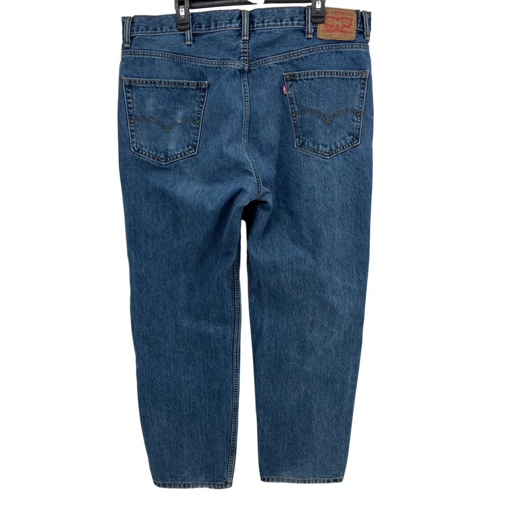 Levi Strauss 550 Relaxed Fit Mens Jeans‎ Blue Denim W42 L32